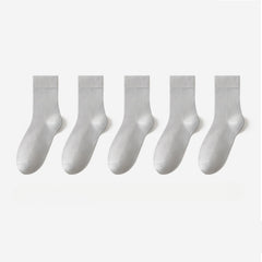 5 PCS Men's Bamboo Fiber Comfortable Sweat-absorbent, Antibacterial and Deodorant Stockings
