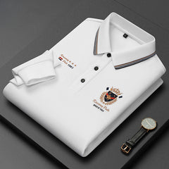 Men's Fashion Lapel Long Sleeve POLO Shirt