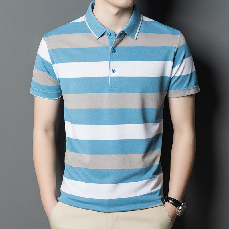 100% Cotton Casual Lapel Polo Shirt