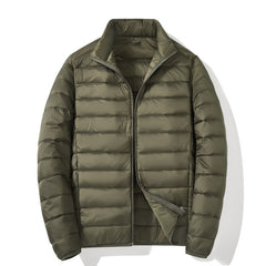 Men's White Duck Down Casual Warm Down Jacket