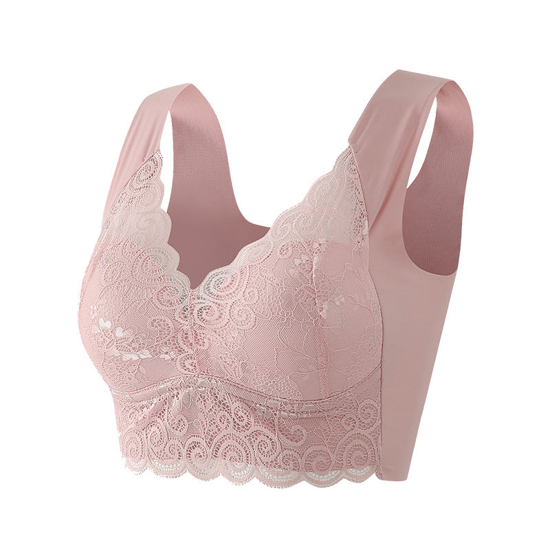 Push up no steel ring anti sagging bra