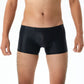 Men's Sexy Shiny Silky Transparent Boxer Briefs