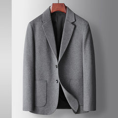 Men's Casual Solid Color Business Wool Blazer