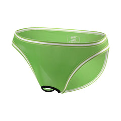 Men's Sexy Transparent Large Size Low Rise Open Crotch Briefs