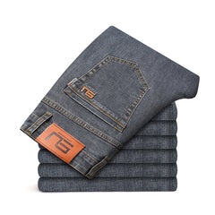 2024 New Men's High Quality Straight Business Casual Jeans