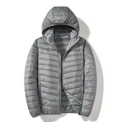 Men's White Duck Down Casual Warm Down Jacket