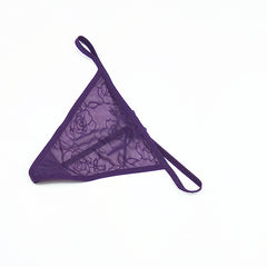 New Sexy Transparent Bow Thong