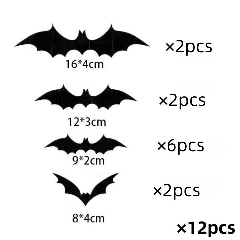 Halloween 3D Bat Spider Sticker