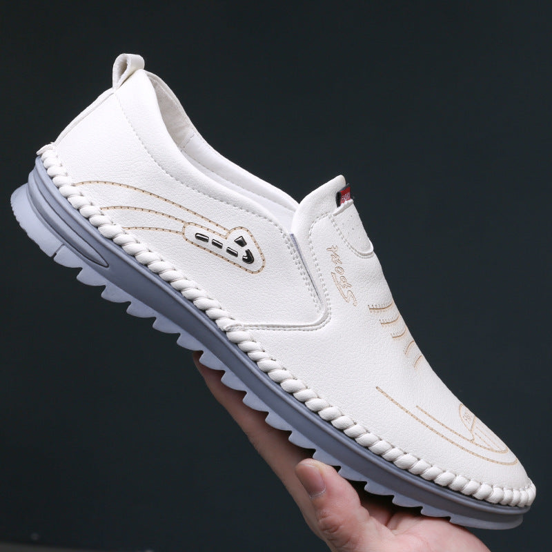 Trendy new soft-soled versatile casual leather shoes