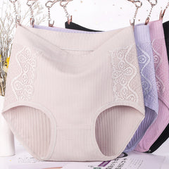 High Waist Plus Size Stretch Breathable Panties