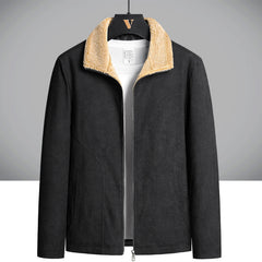 Men's Lapel Fashion Plus Velvet Corduroy Jacket