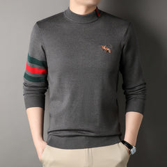 Autumn and winter half turtleneck thick sweater