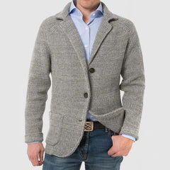 Men's Stylish Casual Stand Collar Knitted Jacket