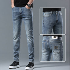New high-end embroidered casual jeans