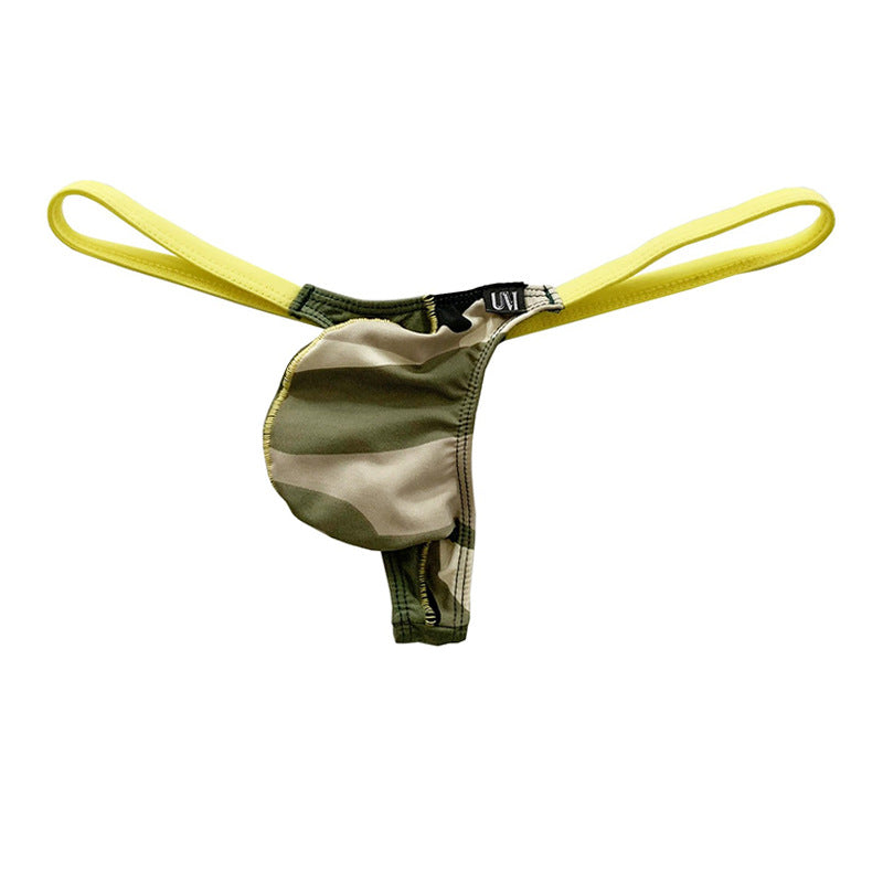 Men's camouflage skin-friendly thong