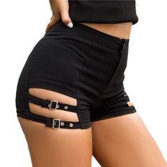 Vintage Tight Stretch Hollow Shorts