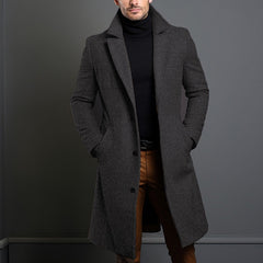 Men's Warm and Fashionable Woolen Coat