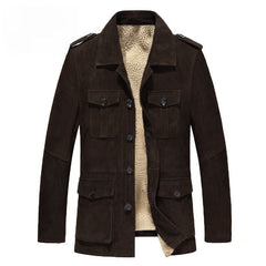 Men's Suede Cold-proof and Antifreeze Thickened Jacket