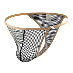 Men's Quick-drying Buckle Hollow Skin-friendly Sexy Low-waist Transparent Thong