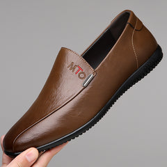 Breathable casual soft-soled non-slip leather shoes