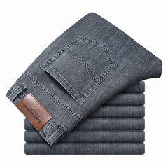 Men's Straight Loose Business Casual Stretch Jeans