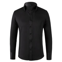 New Business Casual Crystal Button Shirt
