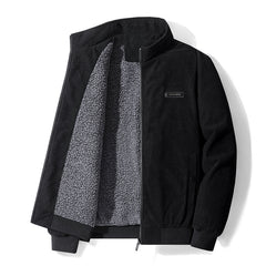 Corduroy cotton loose plus velvet thickened jacket
