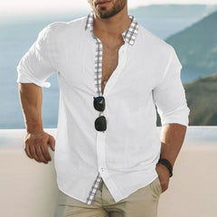 2024 Men's Fashion Printed Long Sleeve Casual Shirt