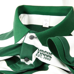 High-end ice silk striped polo shirt