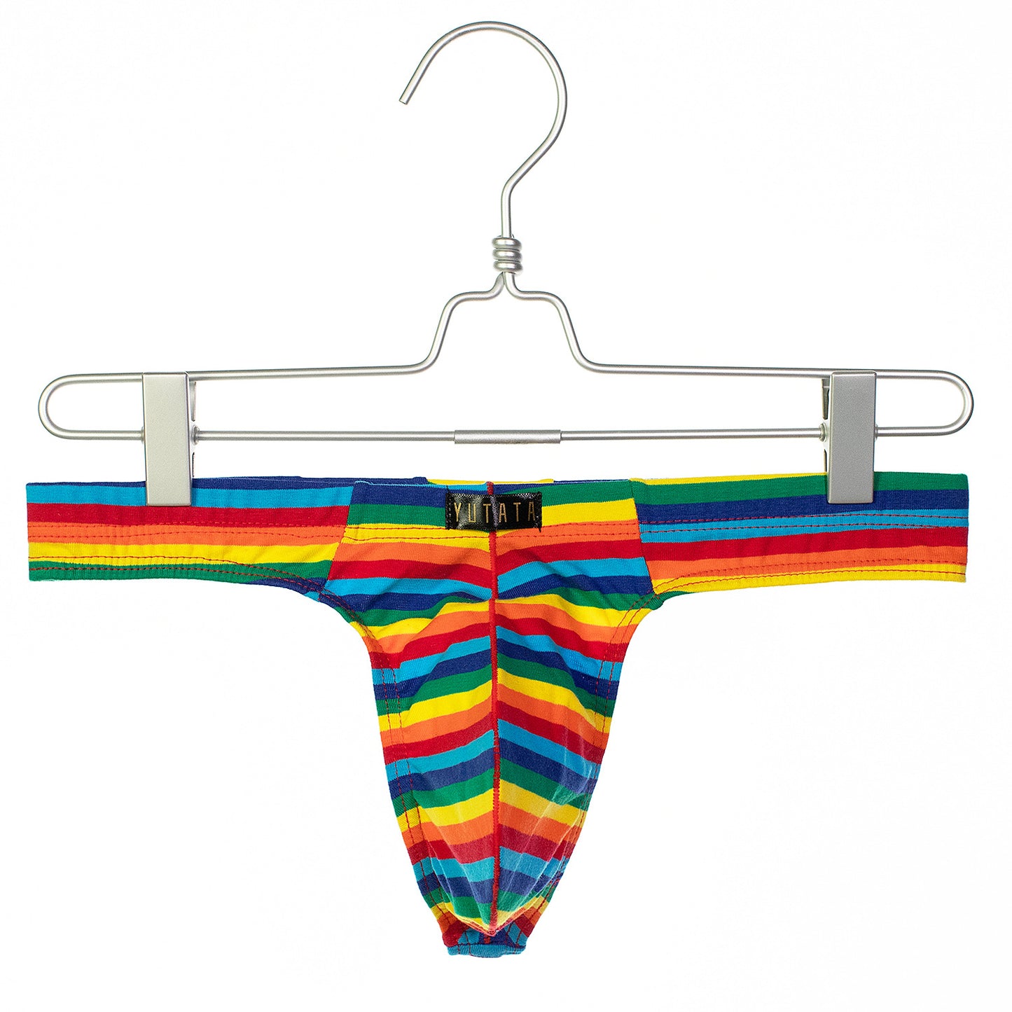 Colorful Milk Silk Striped Low Waist Sexy Thong