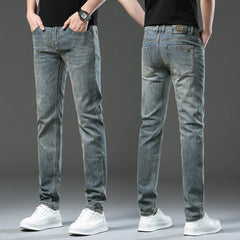 High-end retro stretch jeans