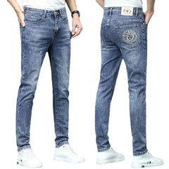 Embroidered slim-fit premium jeans