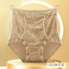 High waist lace plus size women's panties