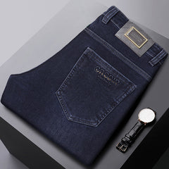 Men's Casual Stretch Straight No-Iron Jeans