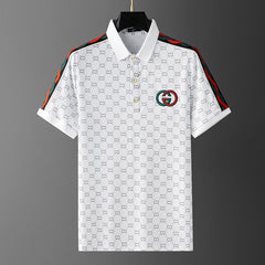 Summer Thin Trendy Printed Lapel Polo Shirt