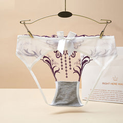 Popular Lace Bow Comfortable Briefs