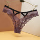 Lace mesh polka dot transparent hollow panties