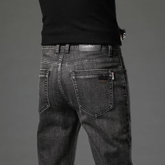 2024 New Men's High Quality Straight Business Casual Jeans