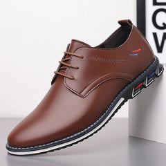 2023 New Large Size Men's Lightweight Business Casual Leather Shoes