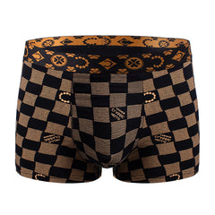 Men's Cotton Comfortable Hip-Lifting Printed Breathable Boxer Briefs