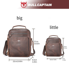 Men's cowhide handbag shoulder bag