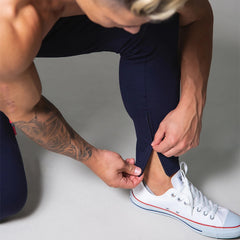 Men's Athleisure Sweat-absorbent Contrasting Color Jogging Pants