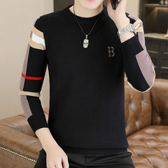 Crew neck loose pullover sweater