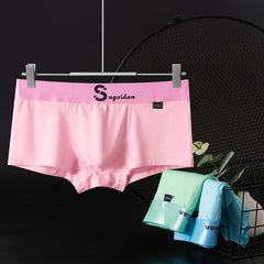 Men's Cotton Low Rise Boxer Briefs Sports Breathable Boxer Briefs