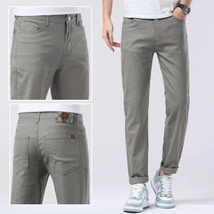 Vintage khaki stretch baggy jeans
