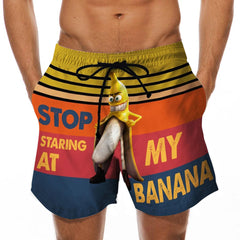 Men's Beach Shorts Fun 3D Printed Swim Trunks