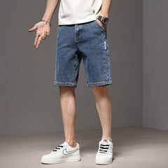 2023 New Loose Straight Leg Thin Denim Shorts