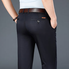 Men's Straight Loose Elastic Business Casual Pants