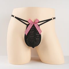 Men's Sexy Bow Ring Thong