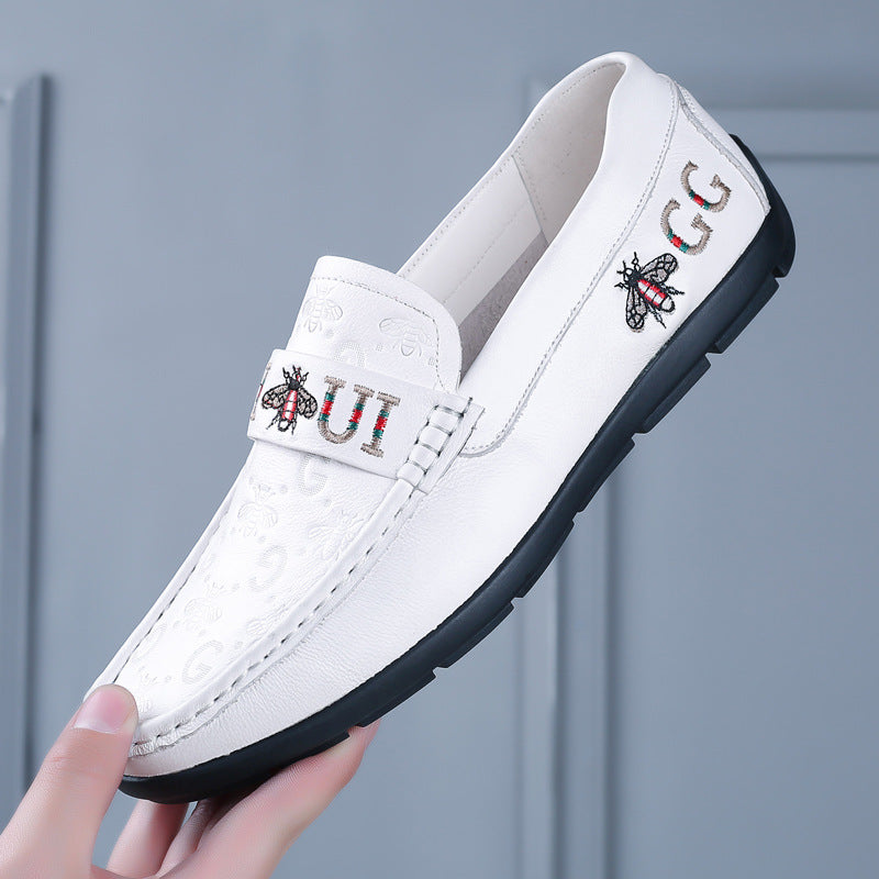 Men's New Leather Casual Slip-on Breathable Shoes